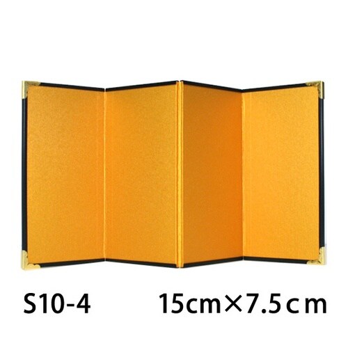 ミニ金屏風四曲 H15xW7.5cm S