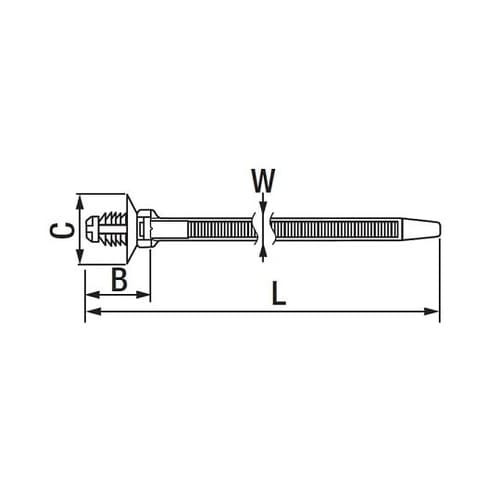 CF29 カーファスナーバンド 1袋(入