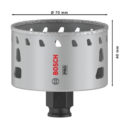 磁器タイル用乾式ダイヤモンドホールソー