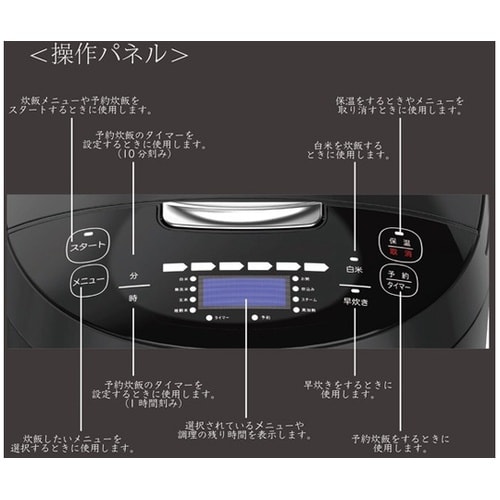 ROOMMATE 一升炊き炊飯器 加楽炊
