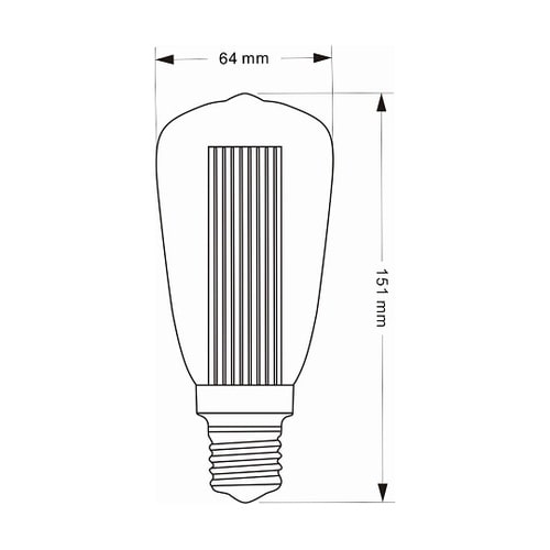 LEDエジソン型ランプ (1800K/電