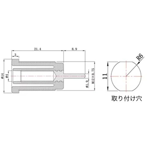 ターミナル 4mm 赤 1000V Z4