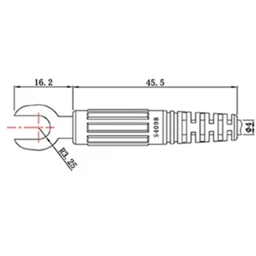 Y形テストリード 赤 S409B−4−R