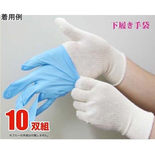婦人 下履き手袋 フリー 1箱(10双×