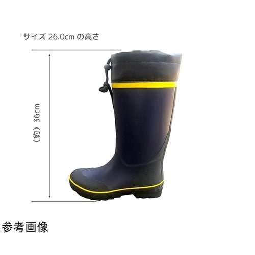 紳士カバー付きカラーブーツ ネイビ− 2