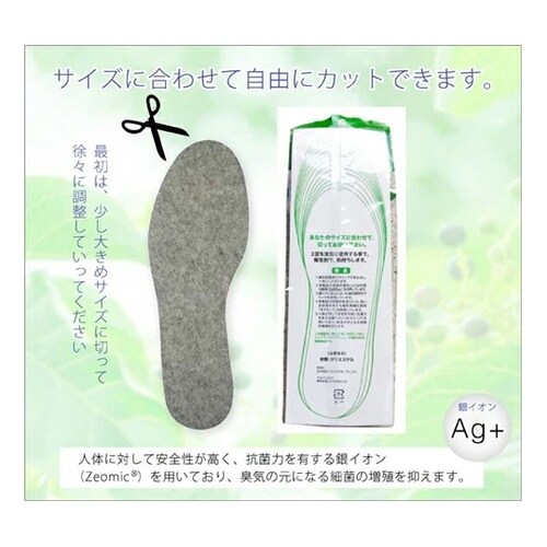 フェルトインソール 3P グレー 28c