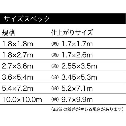 軽量ブルーシート 2.7×3.6 1ケー