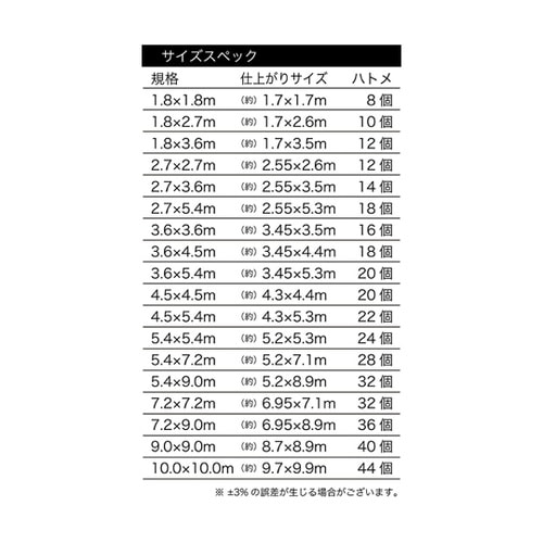 #3000ブルーシートPCハトメ 1.8