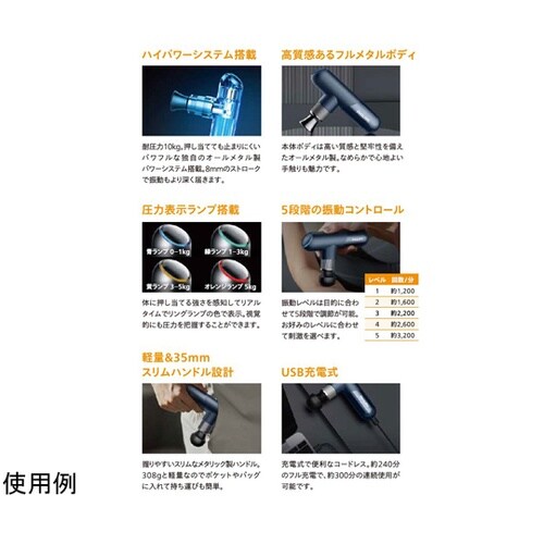 スポーツミニ筋膜リリースガン PPM75