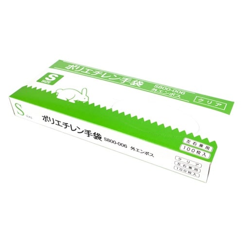 ポリエチレン手袋 クリア Sサイズ 10
