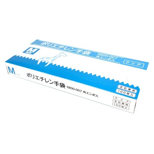 ポリエチレン手袋 クリア Mサイズ 10
