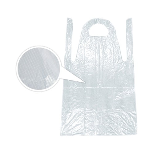 プラスチックエプロン(袖なし) 50枚入