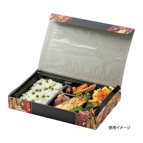 仕出し弁当容器 紙BOX一体型 K−BO