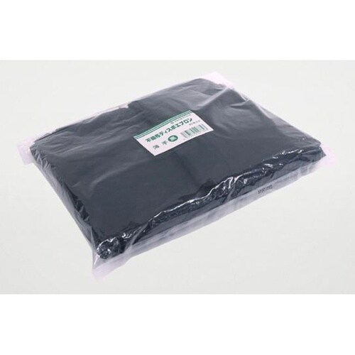 店舗資材 不織布エプロン 25g 黒 パ