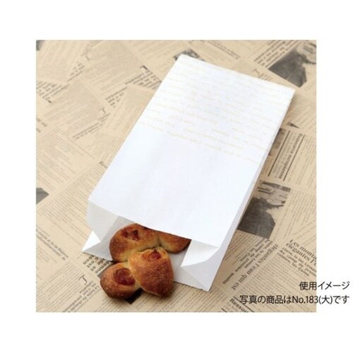 惣菜袋 レシピ柄耐油紙マチ付袋No.18