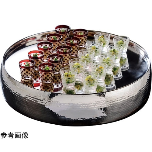 ステンレス槌目 太鼓型盛器(大) 239