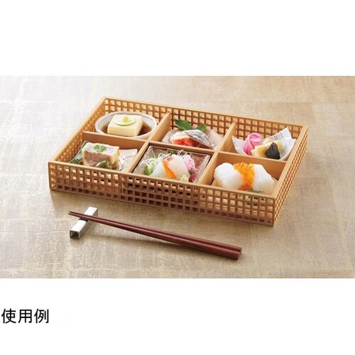新 細目(ささめ)格子盛器 六ツ切 27