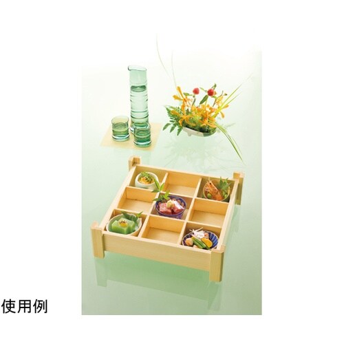 白木隅足九ツ仕切盛込 32200