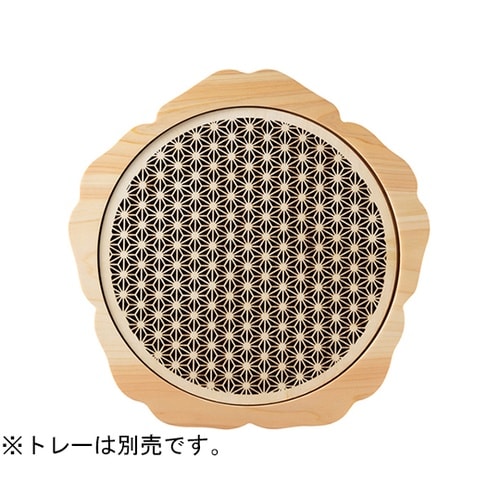 ひのき細密膳 丸(小)麻の葉 38136