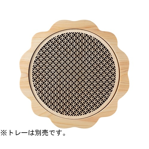ひのき細密膳 丸(小)七宝 38137