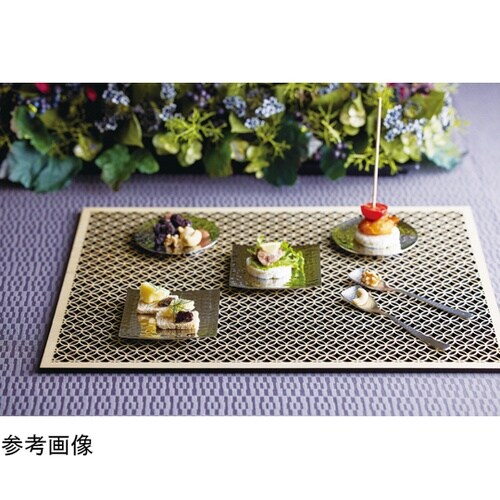 ひのき細密膳 長角(大)七宝 38140