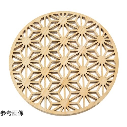 ひのき細密料理箱 クリアー蓋付 麻の葉