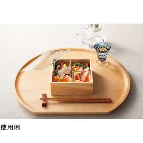 細密・正角料理箱(ガラス蓋仕様)麻の葉
