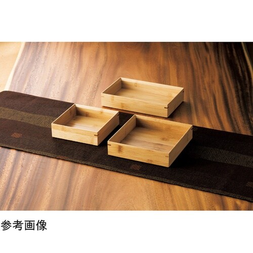 竹・料理箱 正角4寸(クリアー) 182
