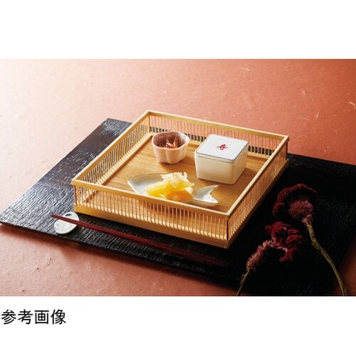 白竹千筋盛器・正角(7寸) 22710