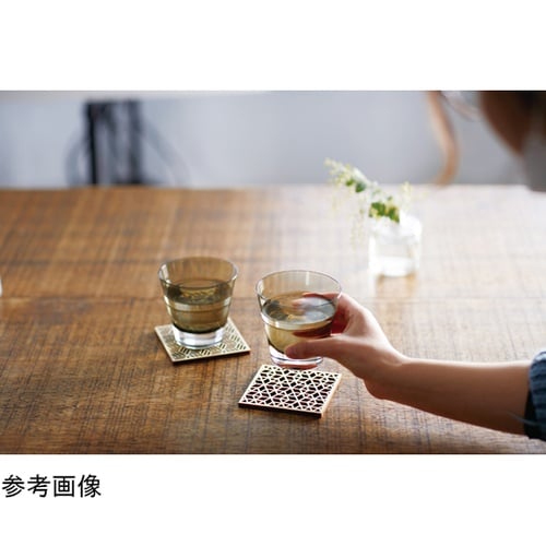 ひのき細密・角コースター(EXP塗装付)
