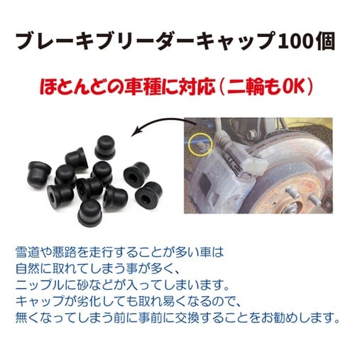 ブレーキブリーダーキャップ100個 RX