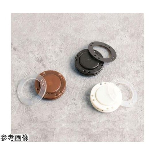 プラスチック縫い付けマグネット 黒 1袋