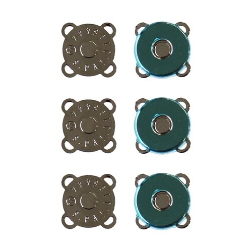縫い付マグネット φ18mm シルバー