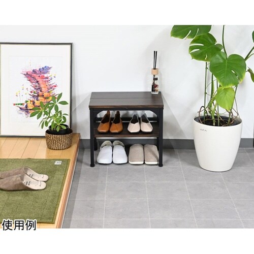 玄関ベンチ棚付き DB 幅450mm C