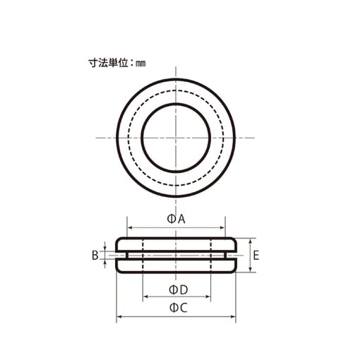 配線穴カバー グロメット 17mm 1パ