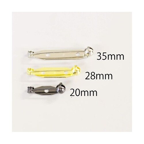 回転ピン 28mm ニッケル 50本入