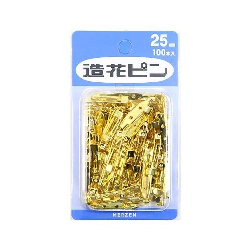 造花ピン 25mm ゴールド 100本入