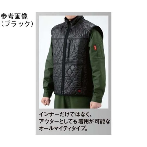 防寒ベスト 9870番013アーミーグリ