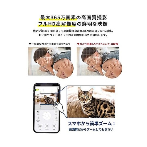 ペットカメラ みてるちゃん猫シリーズみて
