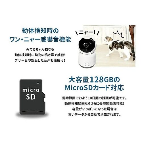 ペットカメラ みてるちゃん猫シリーズみて