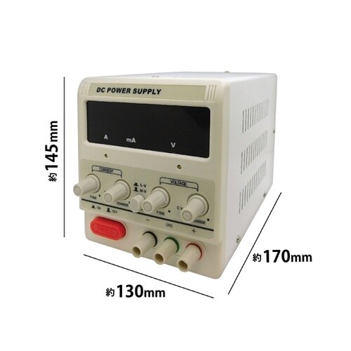直流安定化電源 定格出力 0ー15V/2