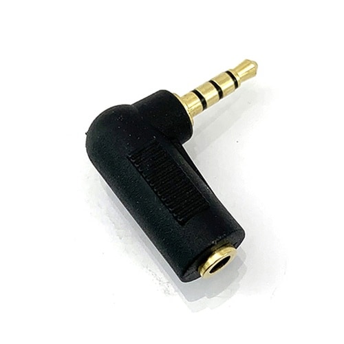 φ3.5mm 4極ステレオプラグL型変換