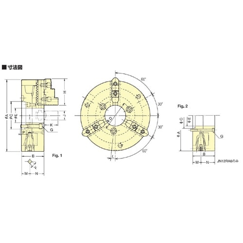 分割爪スクロールチャック(直付仕様)