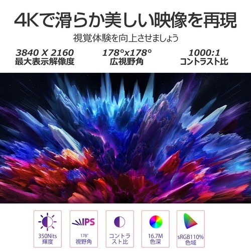 27インチ4K60Hzモニター