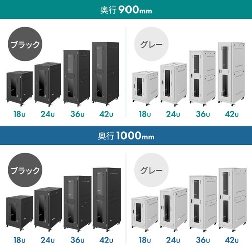 19inサーバーラックCP−SVN3690GYN