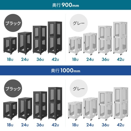 19inサーバーラックCP−SVN3690MGYN