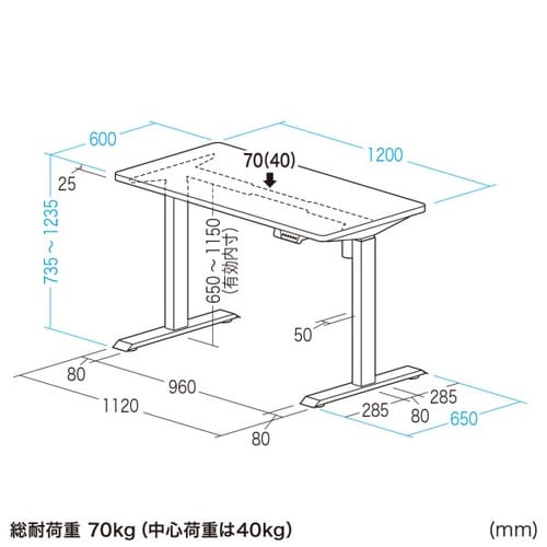 e電動昇降DK受注生産ERD−ER12060LM