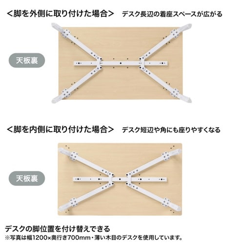 eテーブル受注生産品MEF−12080BKLM80