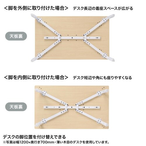 eテーブル受注生産品MEF−14070BKLM80