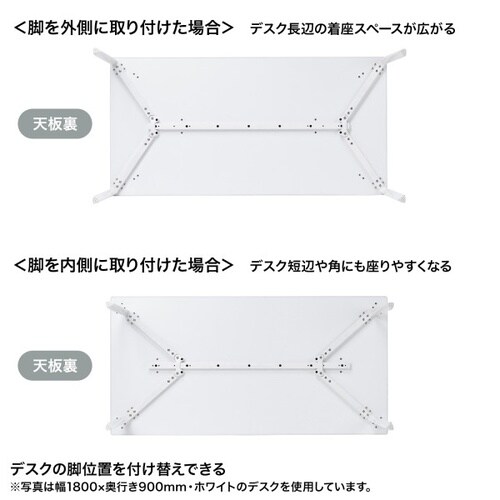 eテーブル受注生産品MEF−18080BKLM